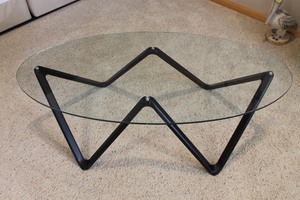 Glass & Metal Coffee Table