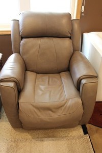 Leather Power Recliner Chair