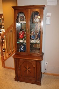 French Provincial Curio Cabinet