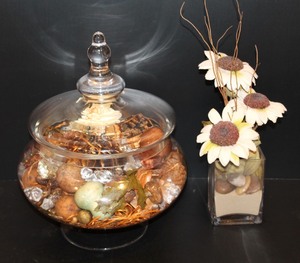 Potpourri Dish & Floral