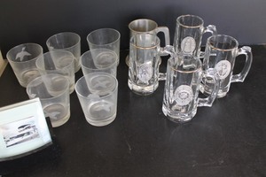 Glass Beer Mugs, Duck Tumblers & Coasters