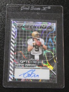 2025 Leaf Optichrome Drew Brees Autograph 210  Only 10 Exist