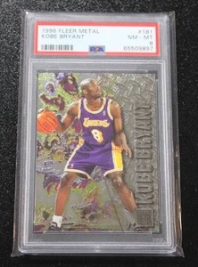 1996 Fleer Metal Kobe Bryant #181 Rookie Card PSA 8