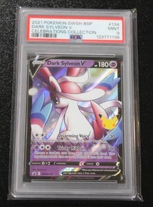 2021 Pokemon Black Star Promo Dark Sylveon V #SWSH134 PSA 9