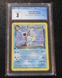 2000 Pokemon Team Rocket 1st Edition Dark Blastoise 2082 CGC 3
