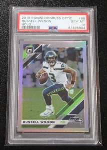 2019 Donruss Optic Holo Russell Wilson #88 PSA 10