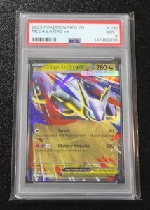 2025 Pokemon Mega Evolution Mega Latias EX #100132 PSA 9