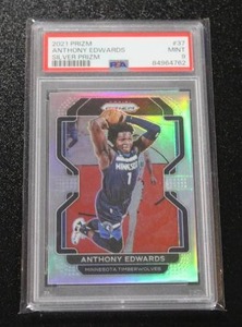 2021-22 Prizm Silver Anthony Edwards #37 PSA 9