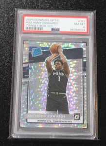 2020-21 Donruss Optic Anthony Edwards Target Box Set #151 Rookie Card PSA 8