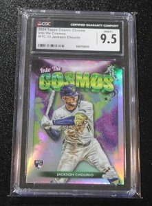 2024 Topps Chrome Cosmic Into The Cosmos Jackson Chourio #13 Rookie Card CGC 9.5