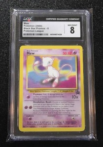 2000 Pokemon Black Star Promo Mew #8 CGC 8