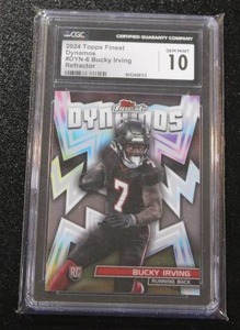 2024 Finest Dynamos Refractor Bucky Irving #6 CGC 10