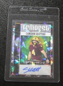 2025 Leaf Optichrome Tempest Cameron Skattebo Autograph 610  Only 10 Exist