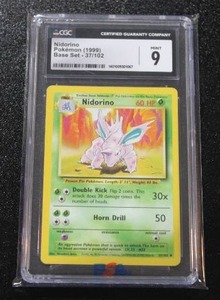 1999 Pokemon Base Set Nidorino #37102 CGC 9