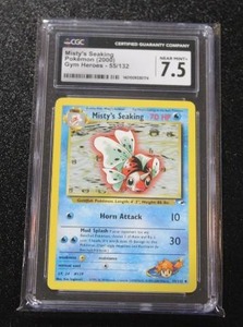 2000 Pokemon Gym Heroes Mistys seaking #55132 CGC 7.5