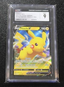 2021 Pokemon Black Star Promo Pikachu V #SWSH061 CGC 9