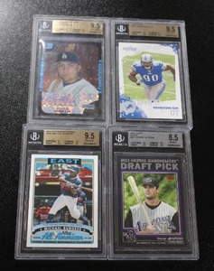 Mixed Sports Beckett BGS Graded Cards Lot  4 Graded Cards
