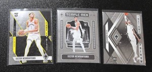 2023-24 Victor Wembanyama Rookie Card Lot  3 Rookie Cards