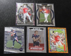2024 Drake Maye Rookie Card Lot  5 Rookie Cards