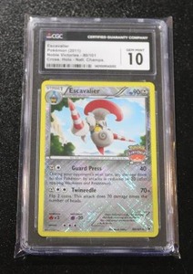 2011 Pokemon Noble Victories National Championship Holo Escavalier #80101 CGC 10
