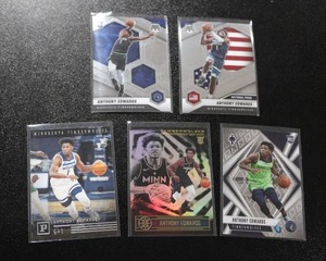 2020-21 Anthony Edwards Rookie Card Lot  5 Rookie Cards
