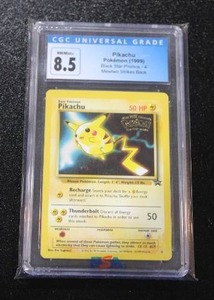1999 Pokemon Black Star Movie Promo Pikachu #4 CGC 8.5