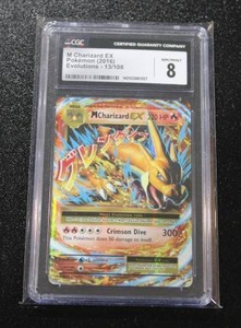 2016 Pokemon EX Evolutions Charizard EX #13108 CGC 8
