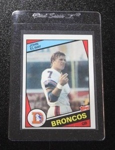 1984 Topps John Elway #63 Rookie Card  Diamond Cut