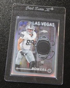2024 Topps Chrome Jersey Relic Brock Bowers Rookie Card
