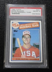 1985 Topps Mark McGwire #401 Rookie Card PSA 8