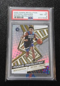 2020-21 Revolution Rookie Revolution Anthony Edwards #6 Rookie Card PSA 8