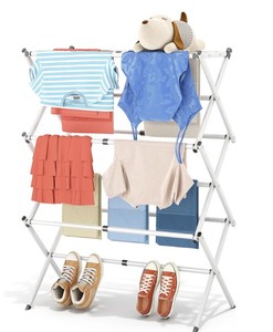 White Clothes Drying Rack 3 Tier - Brand New