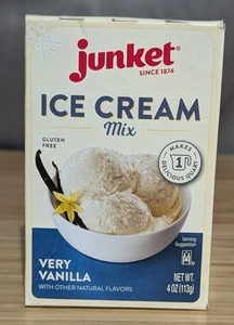 Junket Ice Cream Mix Vanilla 4 Pack - Brand New