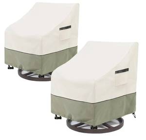 Outdoor 4pk of Swivel Patio Chair Covers 33 W 35 D 38.5 H $89.99 Retail - Brand New