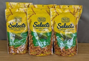 Rold Gold Dill Pickle Pretzels 6pk 16oz Bags - Brand New