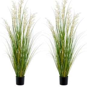 Artificial 47 Tall Green Grass Plant 2 Pack $66.99 Retail - Brand New
