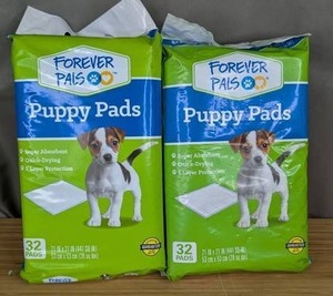 Puppy Pads 21 x 21 2pk 64 Pads Total - Brand New
