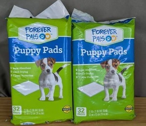 Puppy Pads 21 x 21 2pk 64 Pads Total - Brand New