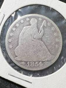 1854-O W/ARROWS US SEATED LIBERTY HALF DOLLAR