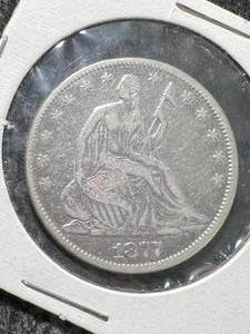 1877 US SEATED LIBERTY HALF DOLLAR