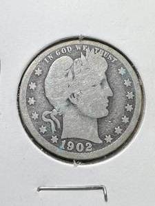 1902 US BARBER QUARTER