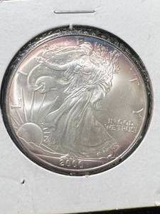2000 AMERICAN SILVER EAGLE 1 TROY OZ .999 FINE SILVER