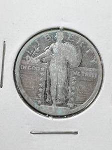 NO DATE US STANDING LIBERTY QUARTER