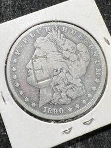 1890-O US MORGAN SILVER DOLLAR