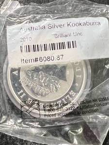 2010 AUSTRALIAN KOOKABURRA 1 TROY OZ .999 FINE SILVER