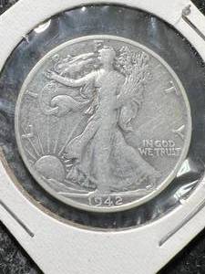 1942-S US WALKING LIBERTY HALF DOLLAR