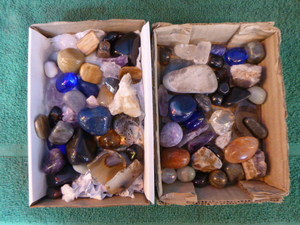 2 Boxes of Tumbled Stones