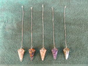 5 Organite Pendants
