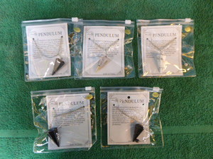 5 Crystal Pendulum Necklaces