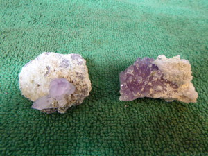 2 Amethyst Stones